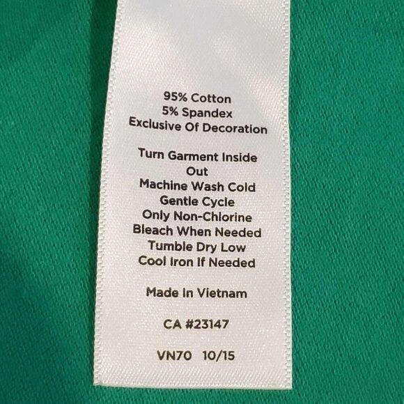 Talbots Polo Shirt Green Cotton Stretch Short Sleeve Plus Size 2X Watermelon - Picture 8 of 9